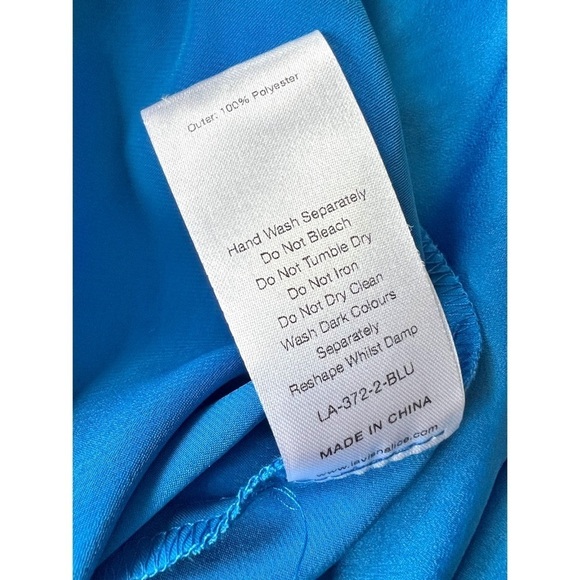 NWT Lavish Alice Satin Bardot Tie Sleeve Midi Dress Size 10 - Picture 8 of 9